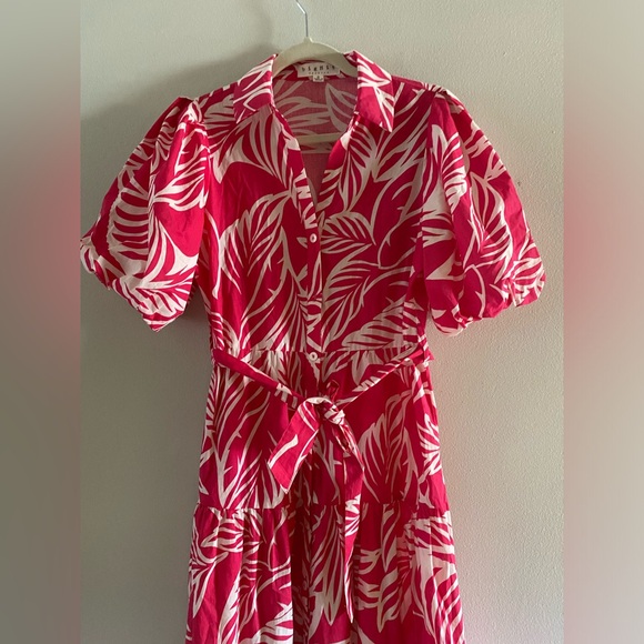 NWOT Elegant Pink Floral Maxi Dress size S new without tags - Picture 2 of 9